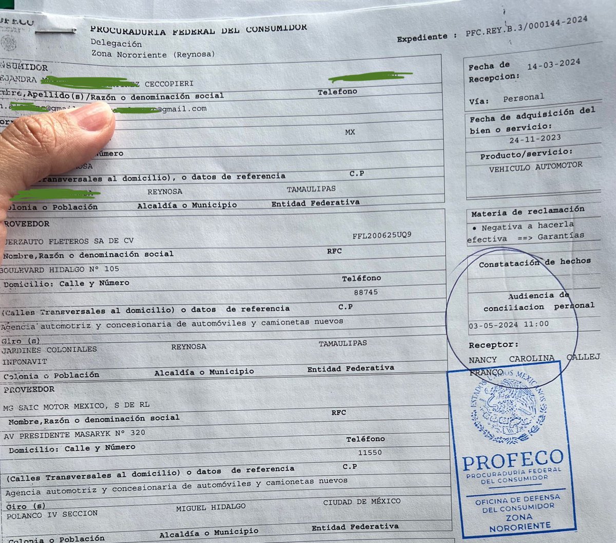 alececcopieri's tweet photo. #Storytime de cómo @MGMotorMx  sigue sin cumplir garantías de mi camioneta ZS ELEGANCE RED PACK que presentó fallas desde el día 1, poniendo en riesgo mi vida y la de mi familia, ya fui a. @Profeco  #Reynosa y NO tengo respuesta por la marca
 @cuartodemillamx @CondusefMX https://t.co/LowO0QO3Rr