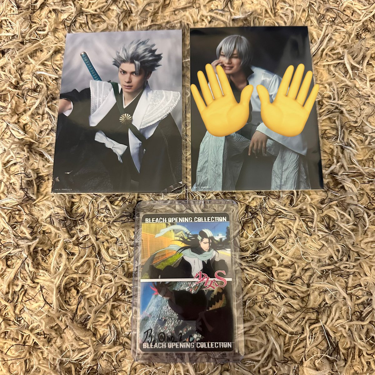 no_2_c's tweet photo. 【譲渡】ROCK MUSICAL BLEACH Arrancar the Beginning ミュージカル ブリミュ

譲→
①クリアカード(クリカ):井�� 織姫、○石田 雨竜、茶渡、○浦原、☆日番谷、★藍染、☆ウルキオラ

②ブロマイド:☆日番谷

求→定価(+送料)

続 https://t.co/J5JOAGm4oy