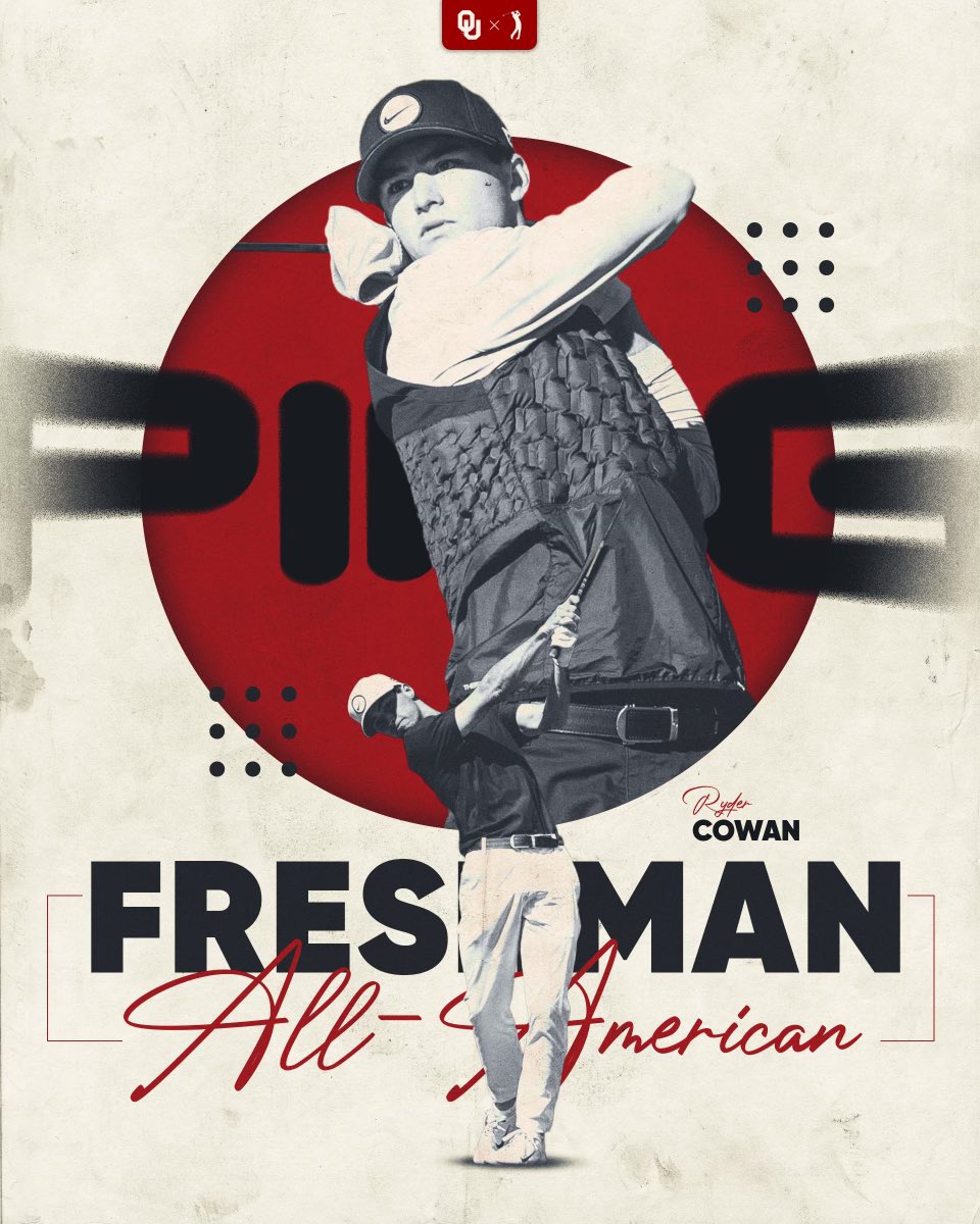 𝙁𝙧𝙚𝙨𝙝𝙢𝙖𝙣 𝙎𝙚𝙣𝙨𝙖𝙩𝙞𝙤𝙣

Ryder Cowan has been named  to the PING Freshman All-American Team! 

#BoomerSooner ☝️