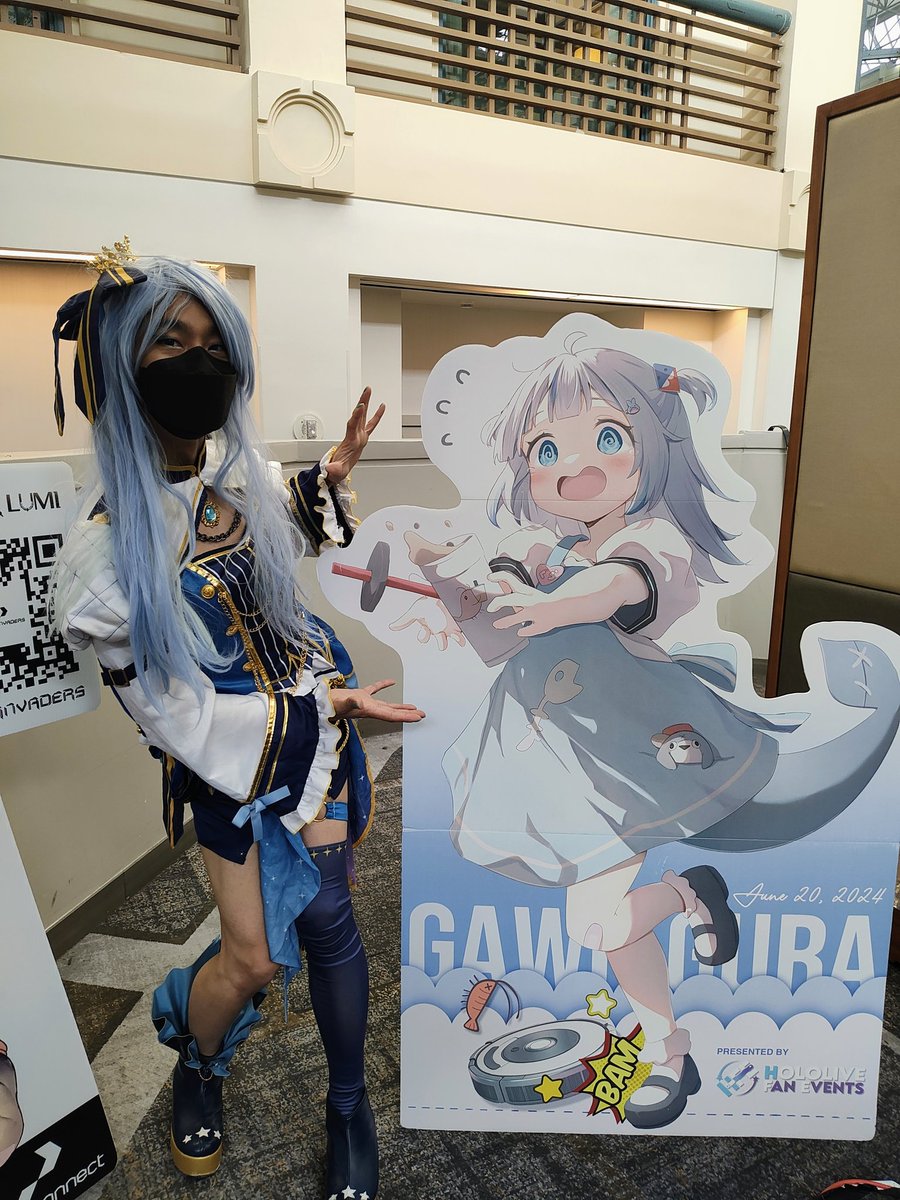 Cute Gura standee by @holofanevents at OffKai