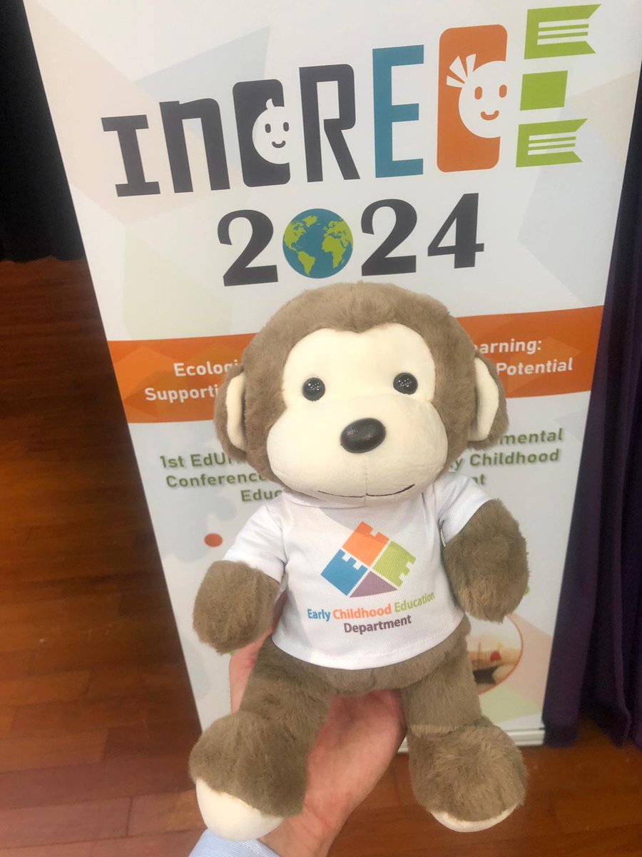 ECE_EdUHK's tweet photo. Edu, the ECE Monkey, together with other international delegates, are up early this Sunday morning attending Prof. Gustavo Carlo Keynote Lecture at #InCRECE2024. How about you?! #ECE #EdUHK https://t.co/BmffK5wr9S