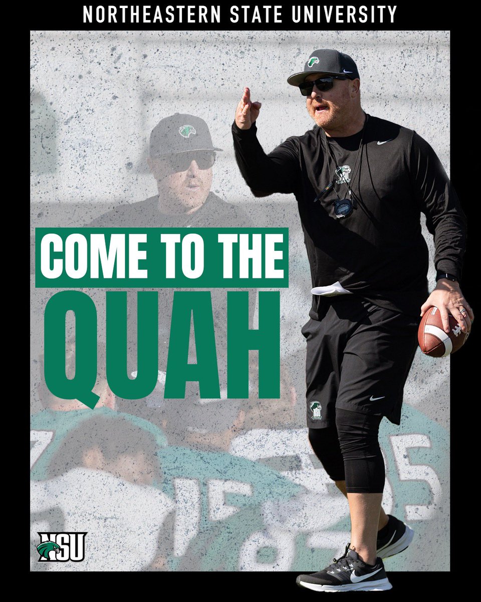 Big time recruiting weekend in Tahlequah! Have impact players on campus! <a href="/NSU_Football/">Northeastern State Football</a> is coming!! #Come2TheQuah #JustWork 🦅🔥