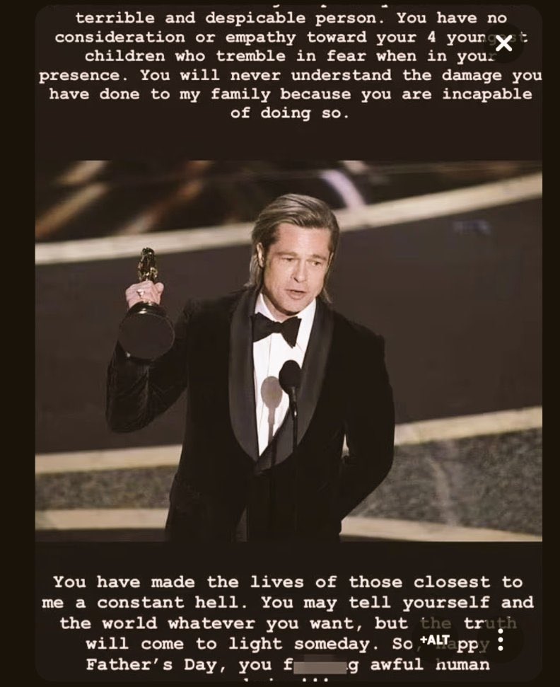 <a href="/OgLakyn/">Lakyn Thee Stylist</a> Whenever Brad Pitt trends I think about his son Pax and what he had to say about him.