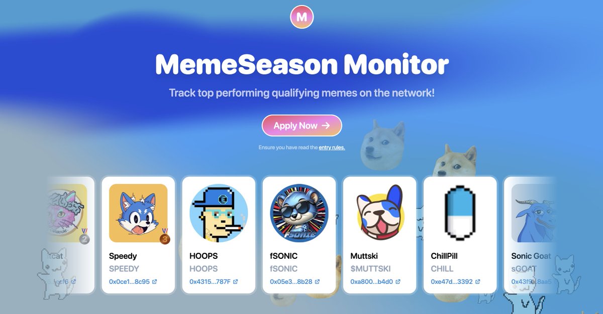 If you are mad your meme is not on here, work harder and make it happen. $1m mcap is a low standard for most chains.

It is time we level up $FTM and start getting serious about our meme culture and go hard af

memeseason2024.com