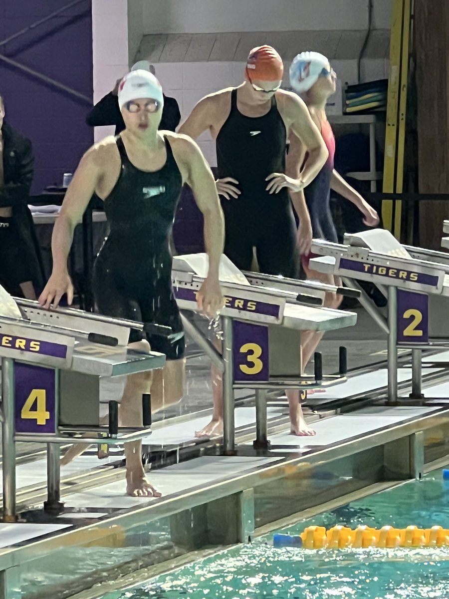 coachdbroussard's tweet photo. ‘24 STM graduate Marie Landreneau just became the first Cougar swimmer to qualify for the United States Olympic Trials in the 200 Free, breaking the Louisiana state record; making her the fastest 17-18 year old in Louisiana history! https://t.co/7aRarEkHQd