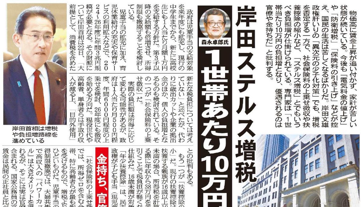 国民負担率50%を超えそうだ！このまま自民党政権が続けば70%を超えると言われている！国民への搾取を加速する、自民党は日本破壊💥を着々と進めている！日本衰退が党是の自民党を倒そう！自民党が終わるか日本が終わるか宿命の戦いが始まった！
#滅べ自民党