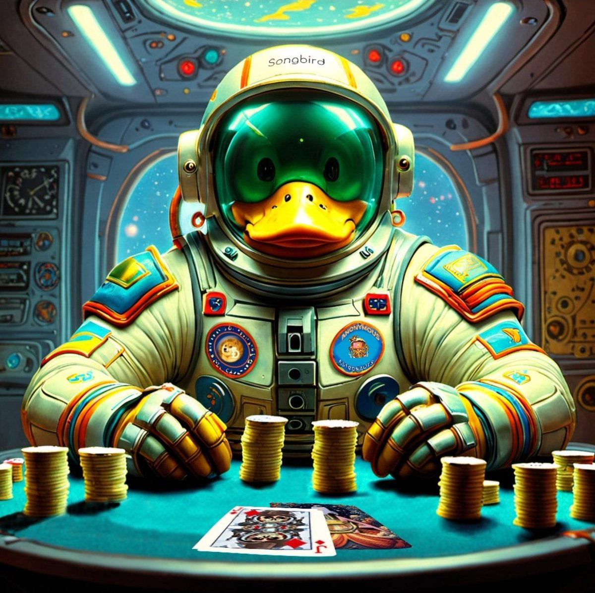 Got me 20 pair of Ducks of Astro Jacks. (Anonymous Astronauts <a href="/AnonymousRealx/">Anonymous Astronauts NFTs</a> - Songbird Network) 

Phase One - mint and pair, try to get 18-21 to win rewards/prizes in other phases...

astrojackssgb.netlify.app/astro-jacks-mi…

Quackity Quack mother-duckers...

<a href="/Uglyduckwtf/">UglyDuck.wtf</a>