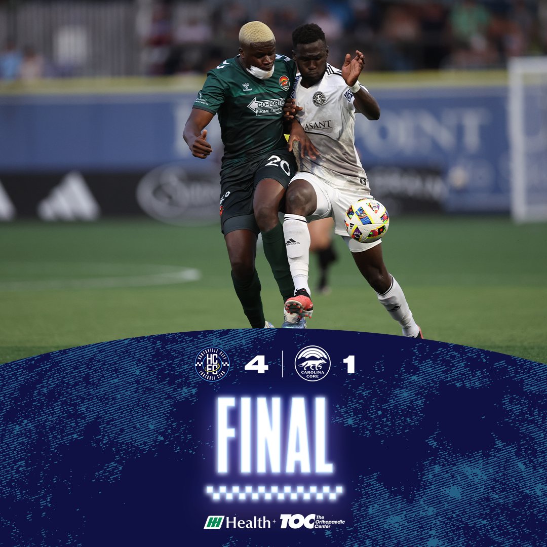 HuntCityFC's tweet image. BRINGING A DUB BACK TO HUNTSVILLE
4-1 | #HNTvCCFC

@HSVHospital  @TocCenter