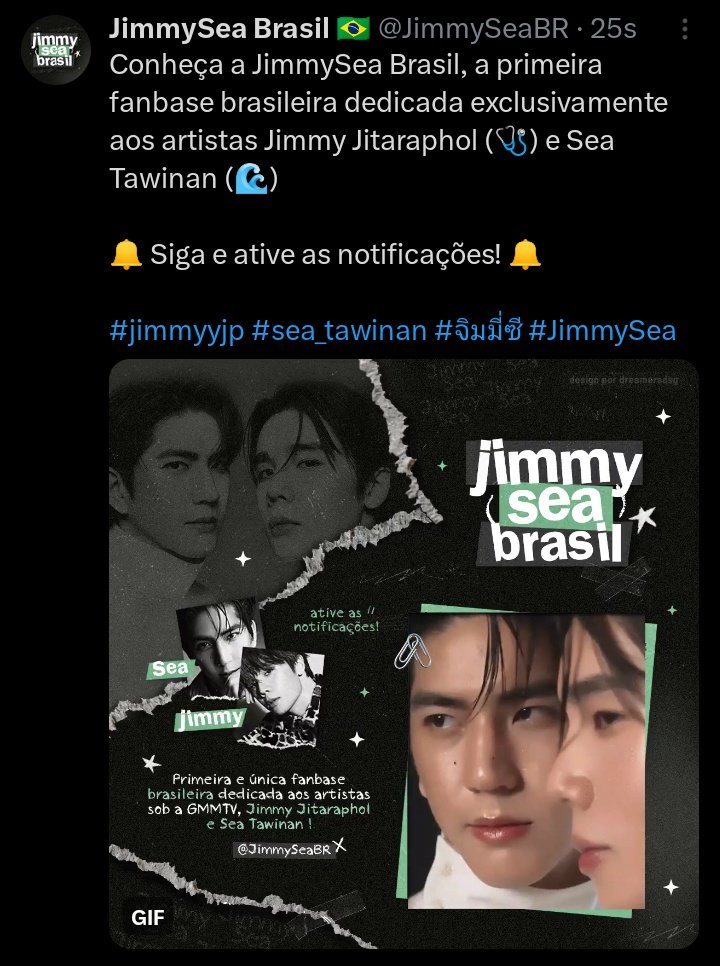 JimmySea Brasil 🇧🇷 (@jimmyseabr) on Twitter photo ~ Roupinha nova pra JimmySeaBR!
Agradecemos muito a <a href="/dreamersdsg/">Dreamers Design ☁</a> por sempre entregar ABSOLUTAMENTE TUDO pra gente! 🖤
Vocês arrasam!!
#jimmyyjp #sea_tawinan #จิมมี่ซี #JimmySea ~ Roupinha nova pra JimmySeaBR!
Agradecemos muito a <a href="/dreamersdsg/">Dreamers Design ☁</a> por sempre entregar ABSOLUTAMENTE TUDO pra gente! 🖤
Vocês arrasam!!
#jimmyyjp #sea_tawinan #จิมมี่ซี #JimmySea