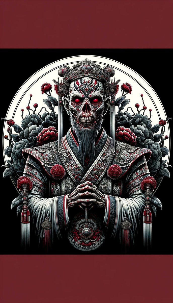 GptCoderman's tweet photo. @CharaspowerAI zombie creature in traditional Song Dynasty Chinese costume.#Aicreture https://t.co/2cUoS97nF5