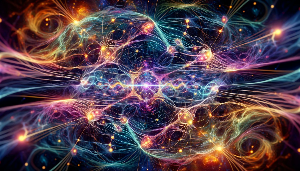 drew_ponder's tweet image. #QuantumTime #FrequencyWaveTheory #QuantumEntanglement #CosmicIllusion #EmergentTime #ParticleWaves #QuantumCosmos #MysticalPhysics #EntangledUniverse #ScientificArtistry
Here is the artistic visualization of time as an illusion created by quantum entanglement and frequency wave…