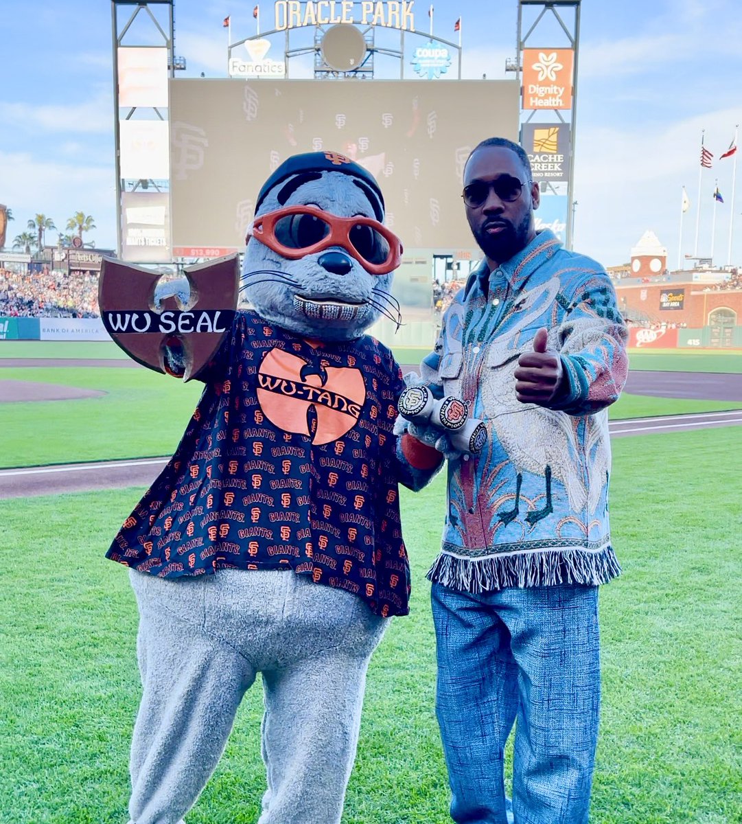 LouSeal01's tweet photo. Wu-Tang x #SFGiants collaboration… I’m “Wu-Seal” of the “Lou-Tang Clan”! https://t.co/rAG4uJ50y8
