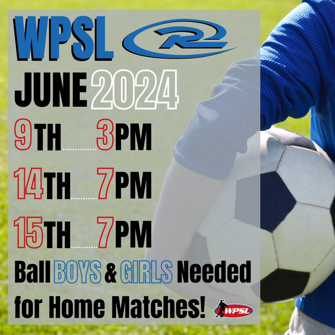 quadcitiesrush's tweet photo. The #QuadCitiesRush #WPSL team is need of assistance📣Great opportunity to get service hours🤝 and watch soccer⚽ Home games @ St. Vincent Athletic Complex
✅Sign-up TODAY ➡️➡️➡️ https://t.co/MS0YmLfEHi https://t.co/rQgpVHXgb9