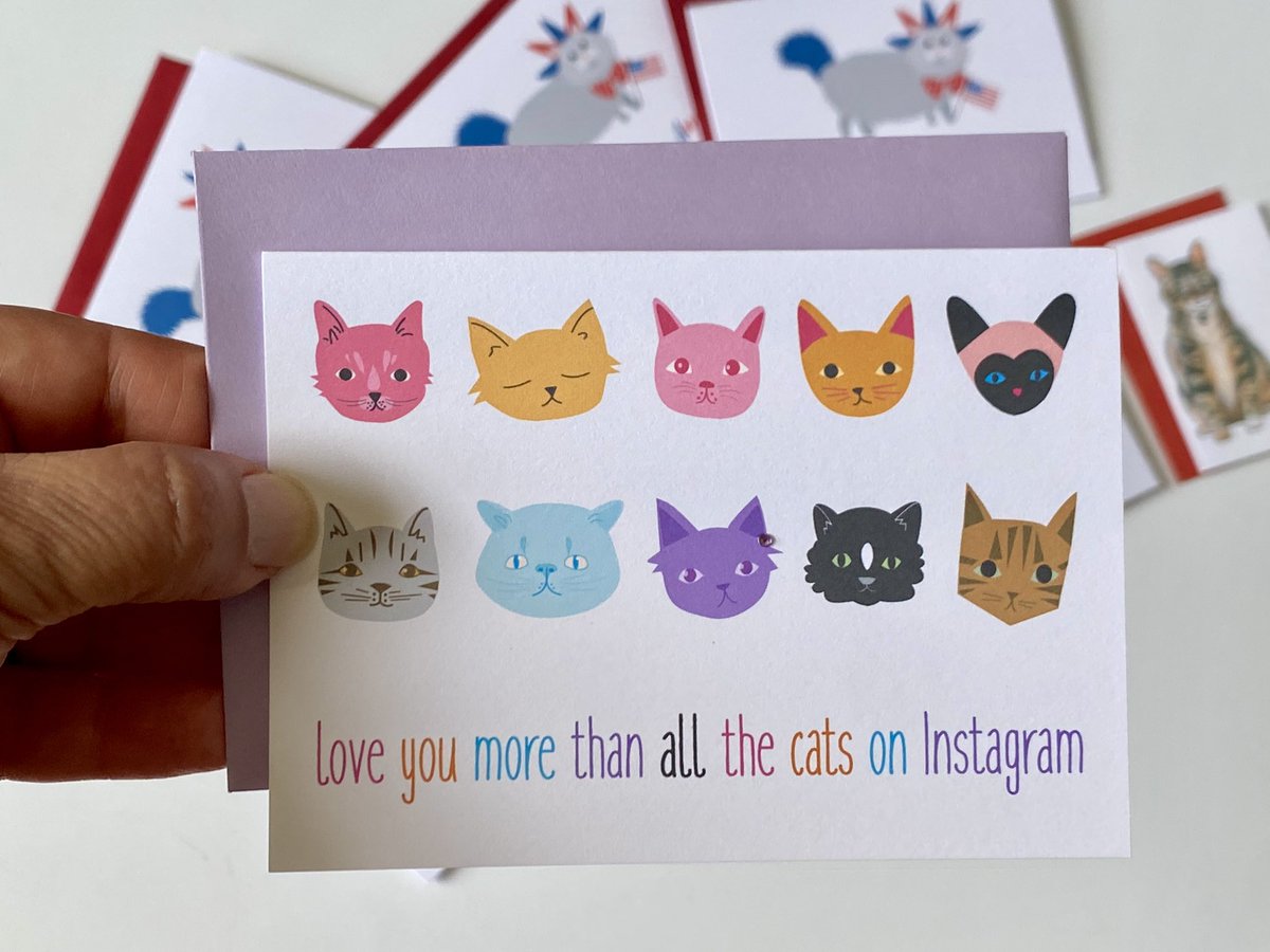 Cute cards for cat customer crafted with care. #caturdaycuties #catcards 😻💌🫶🏼