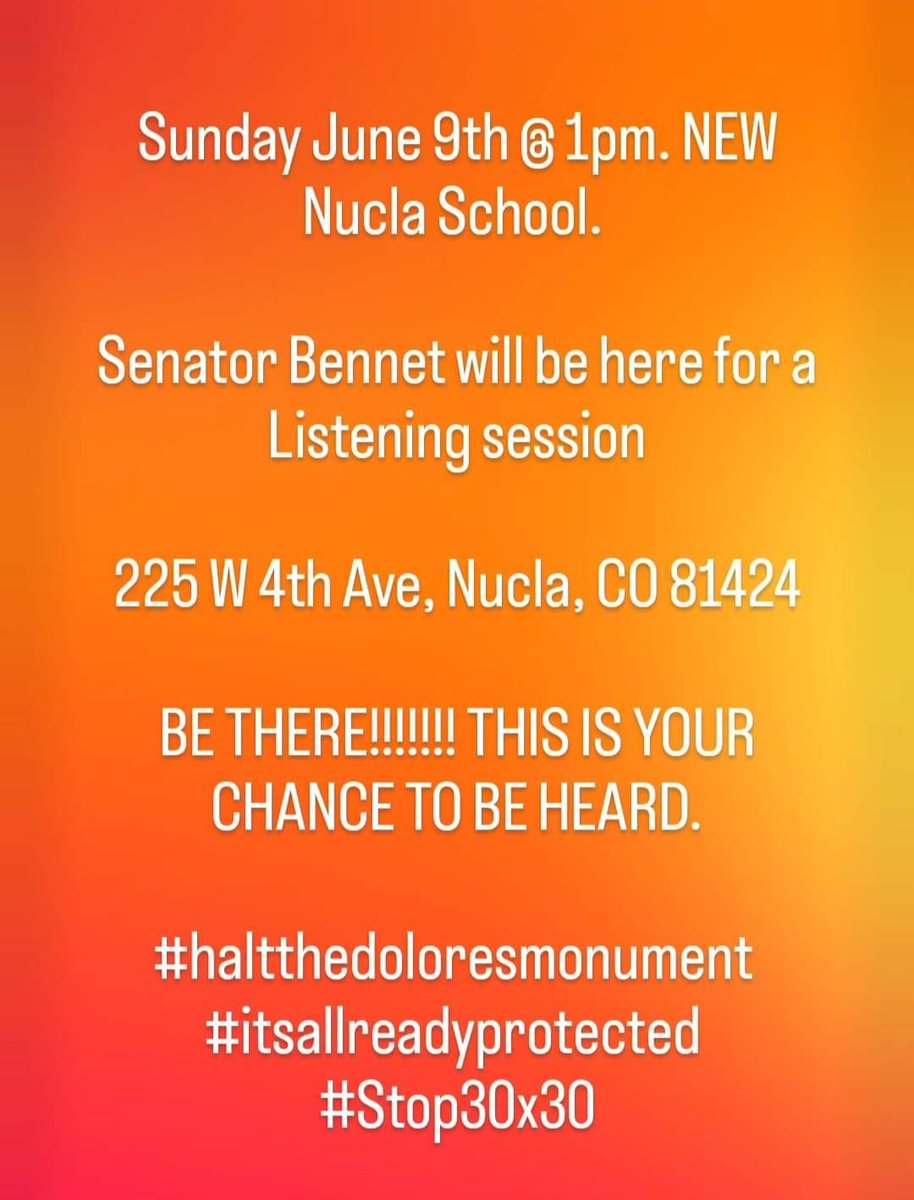 Halt The Dolores Monument tweet media