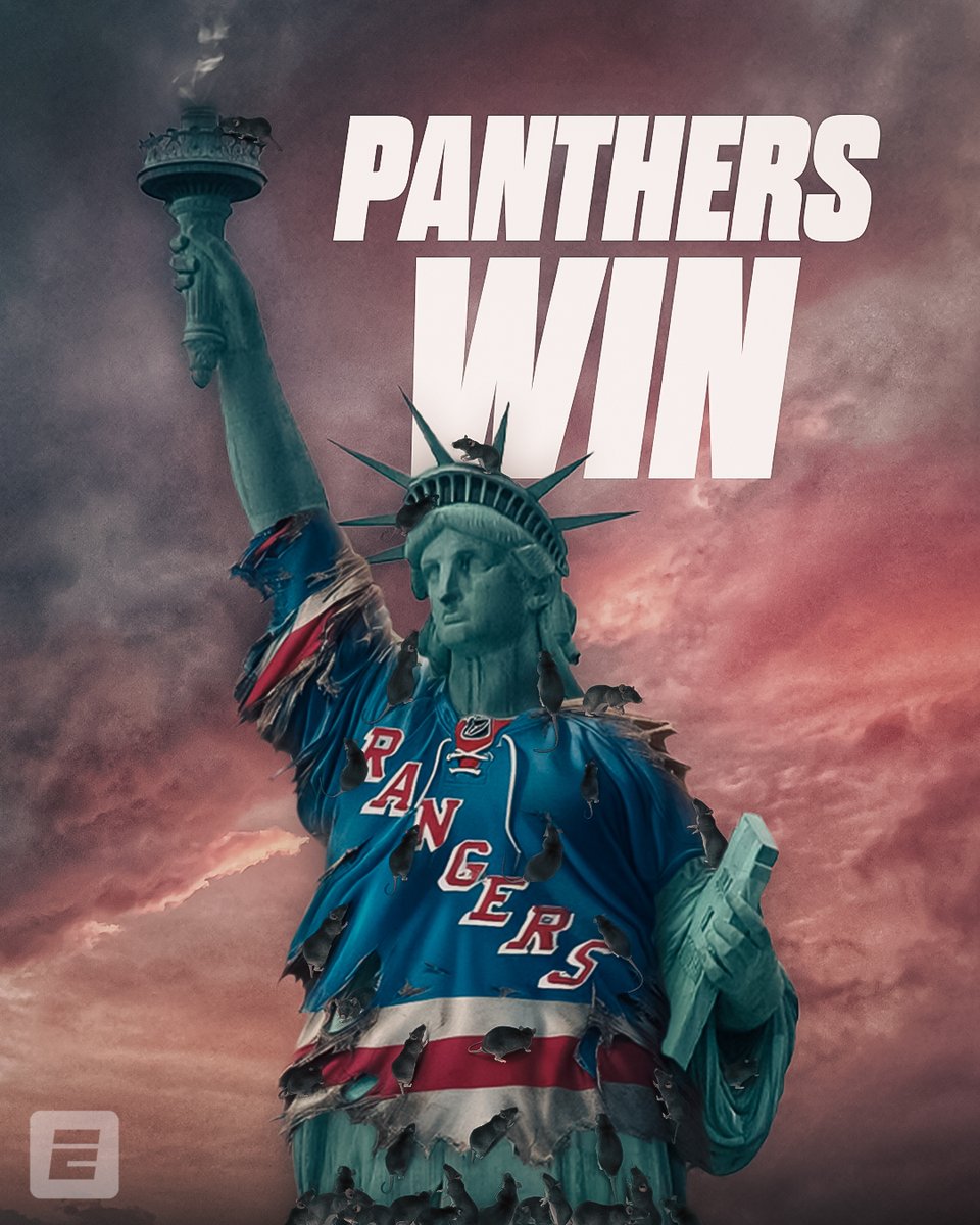 THE PANTHERS ARE PLAYING FOR THE CUP 🏆 

Florida takes down New York and is headed to the Stanley Cup Final for the SECOND consecutive season 😤