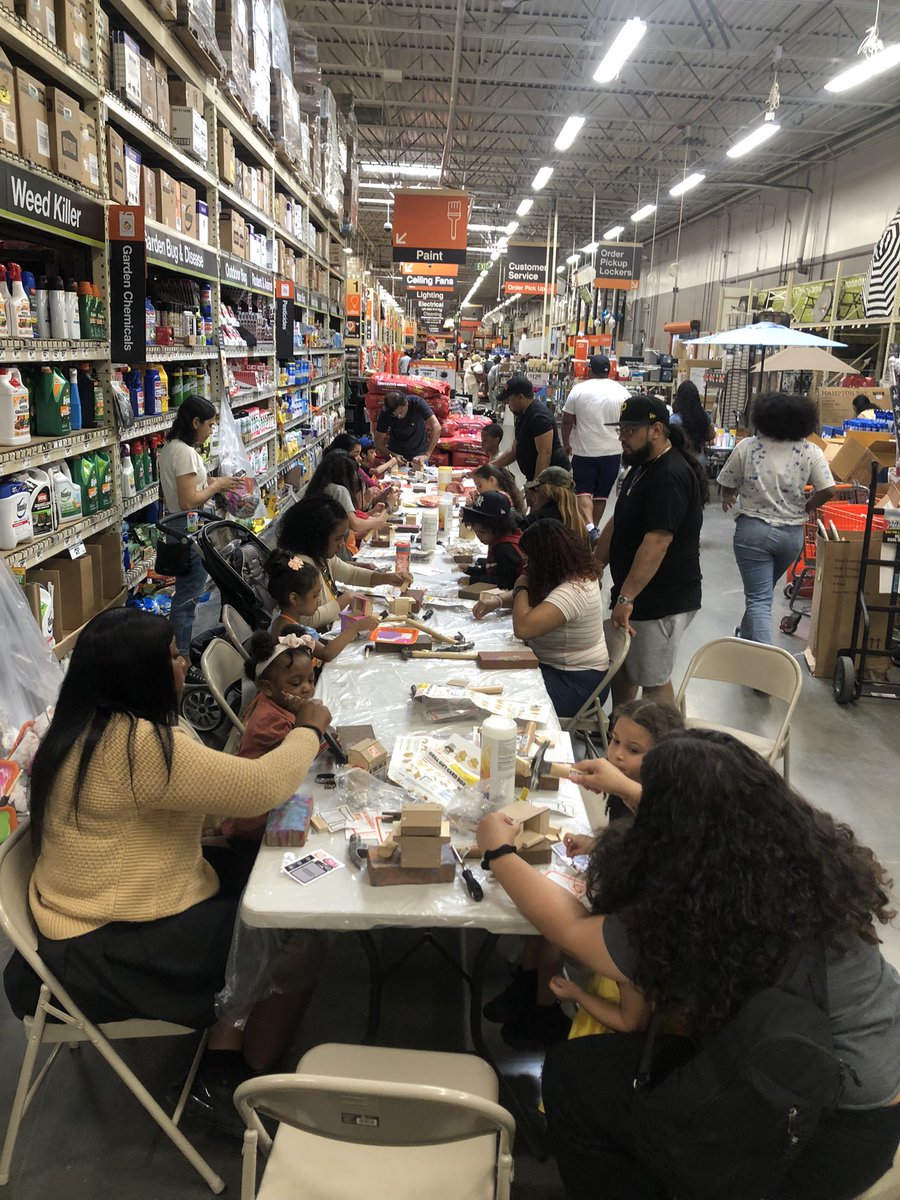 deshell1957's tweet image. 6/1/24, The Newark Home Depot’s Kids Workshop. Building a Father’s Day grill card holder and bank. The first Saturday of every month 9Am-12noon. All are always welcome. @marcusmccollum @PhelpsFahimah @SeanMorris12 @linetterubio3 @Ckelly28K @DHRMgregorio @Stephon68682242
