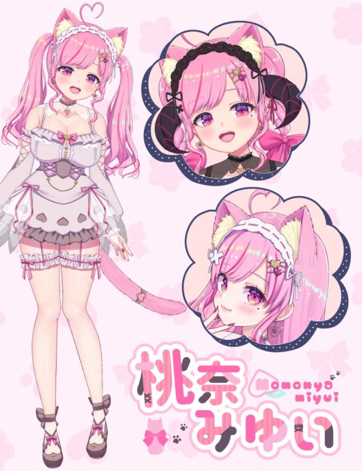 ₊✦ #6月のVTuberフォロー祭り ✦₊˚ 猫娘Vtuber桃奈みゆいです