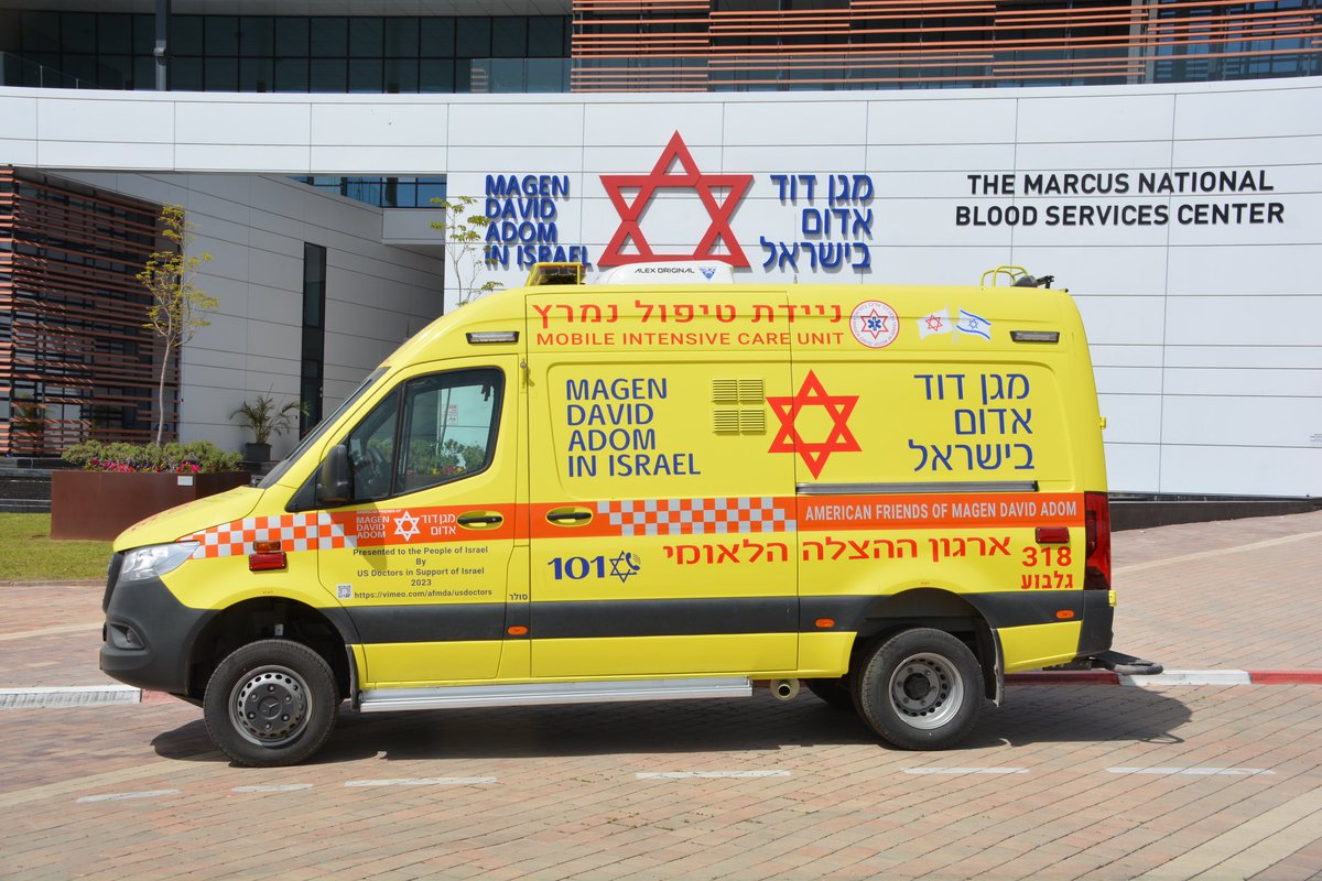 SalamonJn's tweet photo. Delighted to see our @Mdais mobile ICU ambulance fully finished and deployed in the Galilee. It will now be available to assist the citizens of Israel if and when needed. Thank you to the more than 300 donors who came together in less than 2 weeks to make this happen! #israel https://t.co/YqZqZExVRs