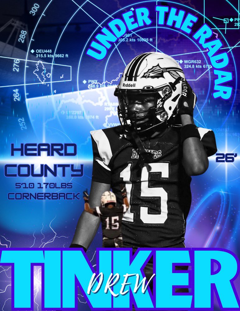 Coach Daniels (@coachdaniels06) on Twitter photo The 1st athlete to be featured on our Under The Radar series is 2026 DB <a href="/Drew_Tinker5/">Andrew Tinker</a>. The kid has added about 15lbs to his frame. He can cover and he’s very physical.
Look for him to have a big Junior season. The 1st athlete to be featured on our Under The Radar series is 2026 DB <a href="/Drew_Tinker5/">Andrew Tinker</a>. The kid has added about 15lbs to his frame. He can cover and he’s very physical.
Look for him to have a big Junior season.