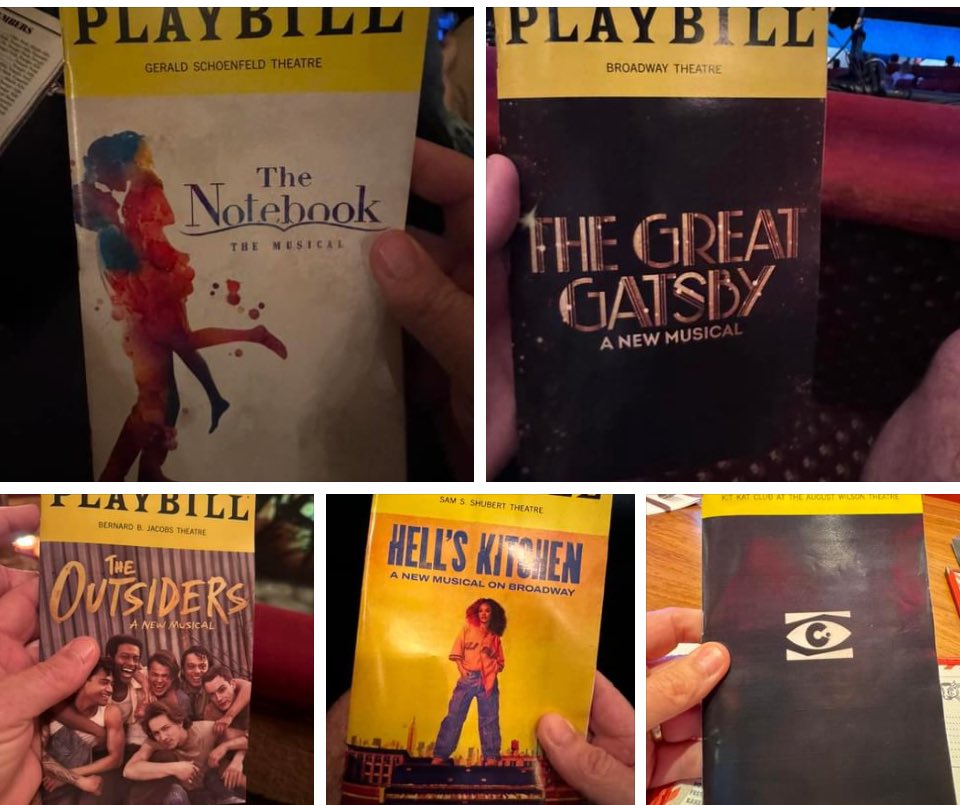 Great weekend of musicals in NYC.