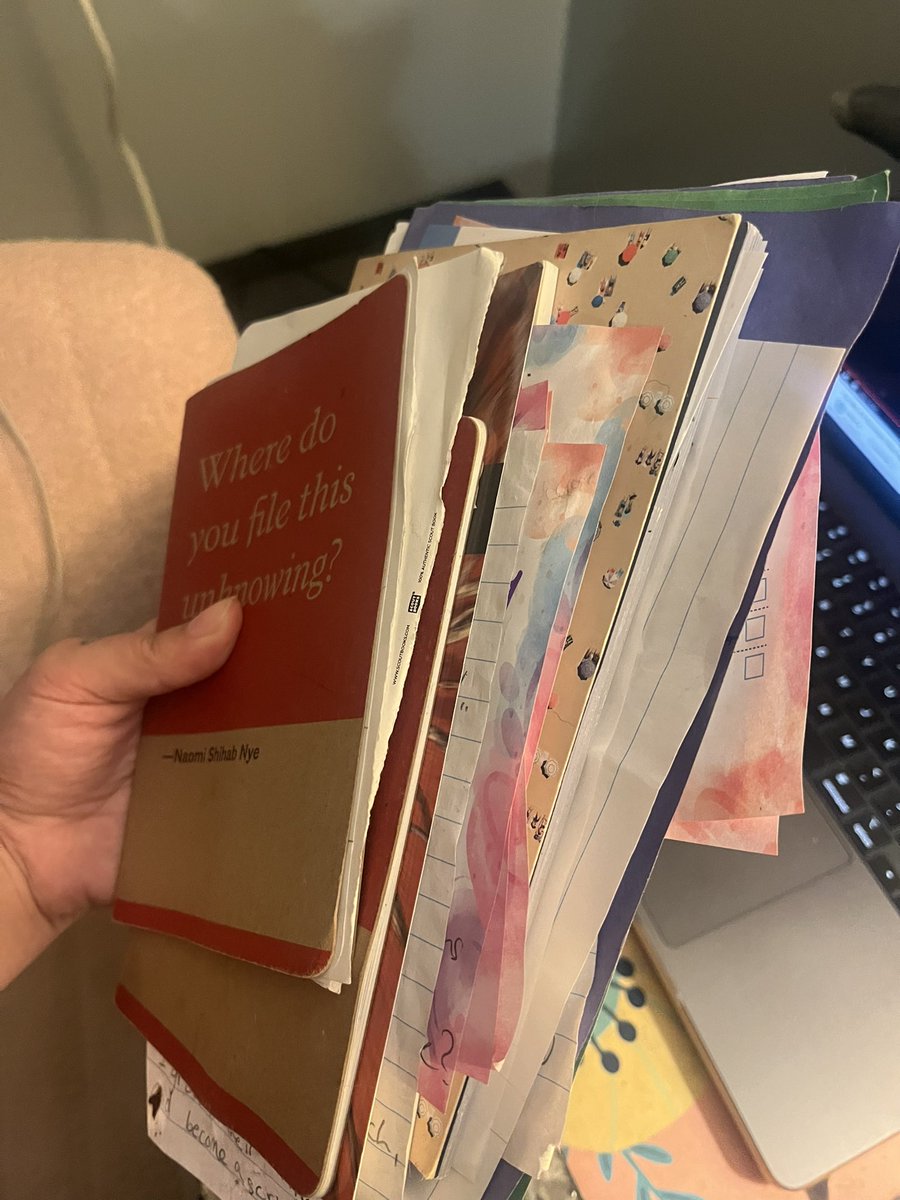 I’m sitting down to write some new poetry, just collected my “notes”… let’s see what happens 🤷‍♀️