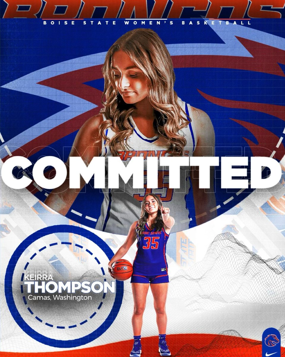 We have a 𝘽𝙍𝙊𝙉𝘾𝙊! Congratulations to c/o 2025 <a href="/ThompsonKeirra/">KeirraT35</a> on her commitment to <a href="/BroncoSportsWBB/">Boise State Women’s Basketball</a>! We are very proud of you and are thrilled you’ve found your spot 💙🧡 #BleedBlue