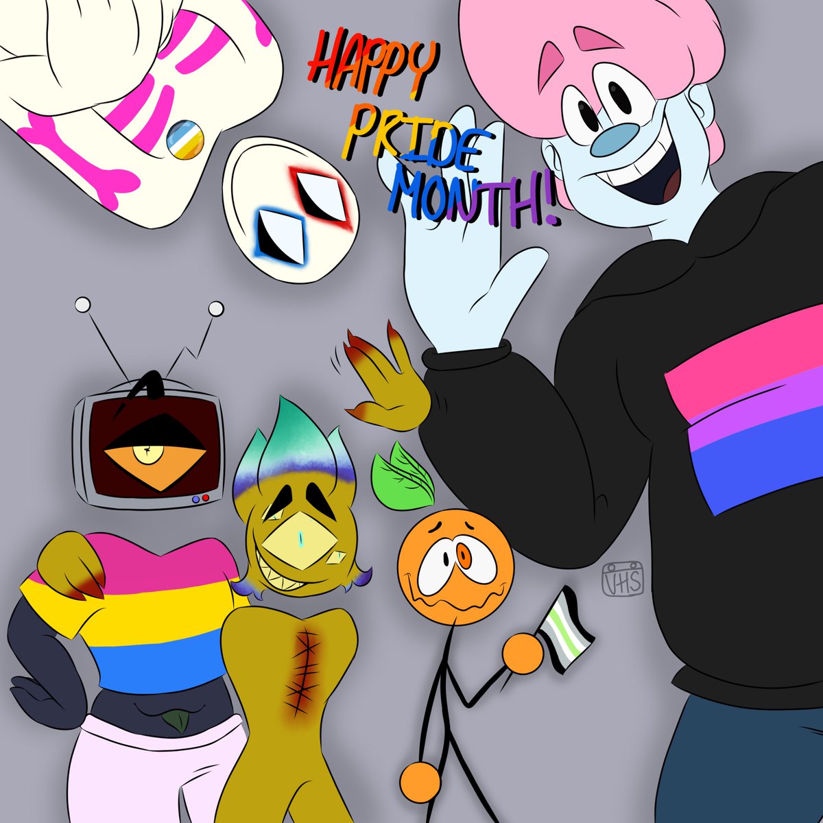 VHSTaperOG's tweet photo. HAPPY PRIDE MONTH TO ALL!!!!!
#Pridemonth #digitalsketch #digitalarts #drawing #artistsonx #oc #PRIDE #digitalart #digitalartist https://t.co/5UuLs0zJKC