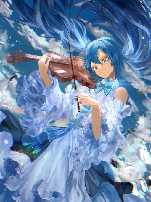「blue eyes blue hair」 illustration images(Latest)｜2pages