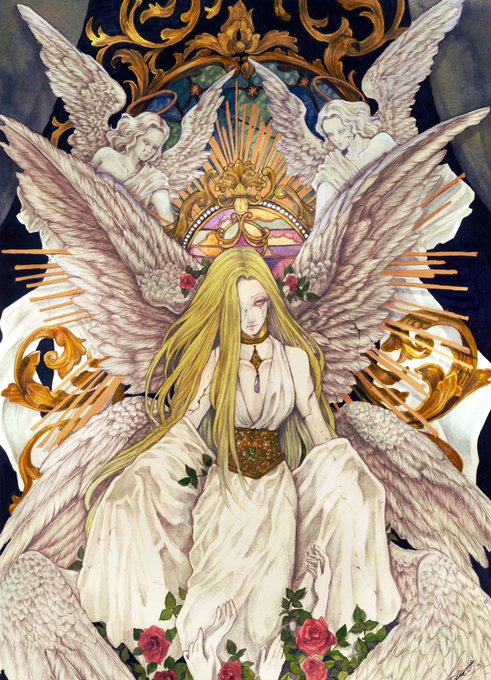 「angel wings multiple girls」 illustration images(Latest)