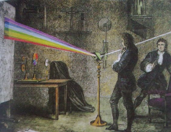 In the 1660s, Isaac Newton conducted his famous prism experiment in which he demonstrated that white light is composed of a spectrum of colors. This was a fundamental discovery in the study of optics.
