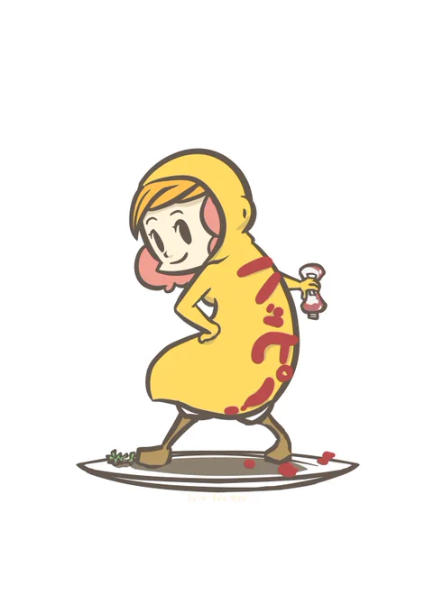 6/2いいたいことは背中で語るぜっ#オムレツの日 #イラスト 