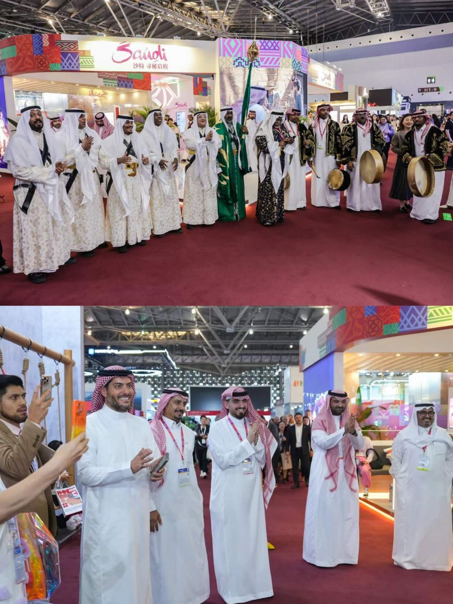 WHTCF_'s tweet photo. We'er honored to strengthen cooperation w/ #SaudiArabia in #HealthyCities, #HealthTourism #Destinations, #Wellness #Tourism sectors
Welcome #Saudi #Exhibition in #China w/ #exhibitors in #Health #Tourism,WellnessTourism #Hotels #Sports #Airlines #Insurance #HealthDestinations #AI https://t.co/M6vfv6Bcoe
