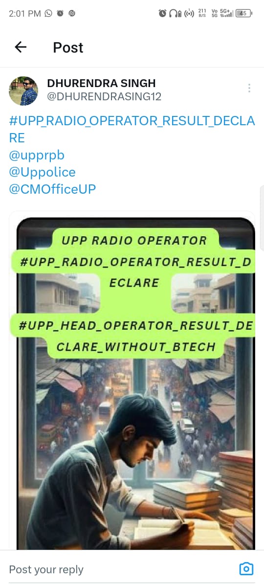 Jay_hind_yadav's tweet photo. #UPPRadioHOResultDeclareWithoutBTech #UPPRadioOperatorResultDeclare https://t.co/zFpqAnh66B