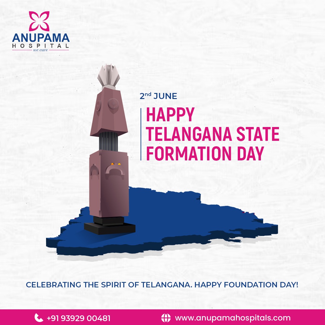 On this special day, let’s honor the spirit of Telangana and embrace our shared heritage.
Happy Telangana Formation Day!!!

#telangana #telanganaformationday #hyderabad #telanganastate #trendingnow #technology #anupamahospitals