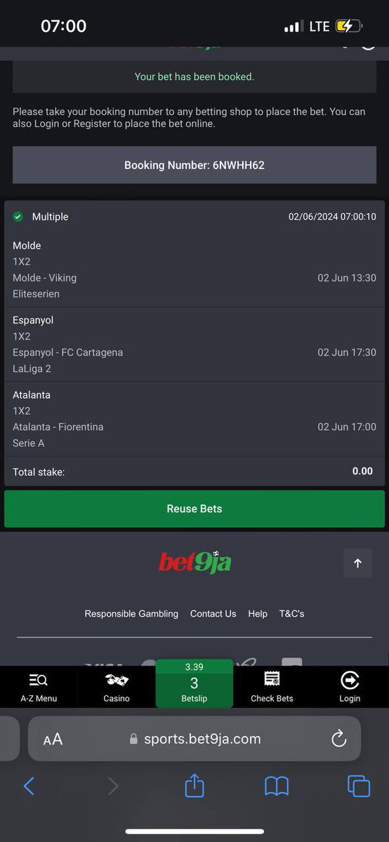 twitgameboy's tweet photo. Bet9ja 👇🏽

Booking code: 6NWHH62
                          6NWHGY6 https://t.co/0oBLupDK84