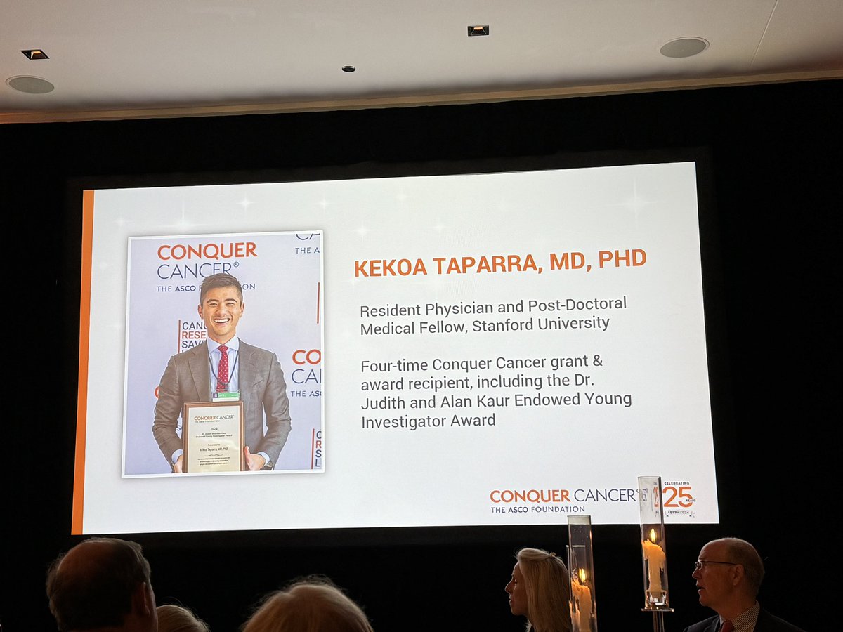 Inspiring evening at a celebration of <a href="/ASCO/">ASCO</a> <a href="/ConquerCancerFd/">Conquer Cancer, the ASCO Foundation</a> 25th anniversary with half a billion dollars raised since 1999. #ASCO24