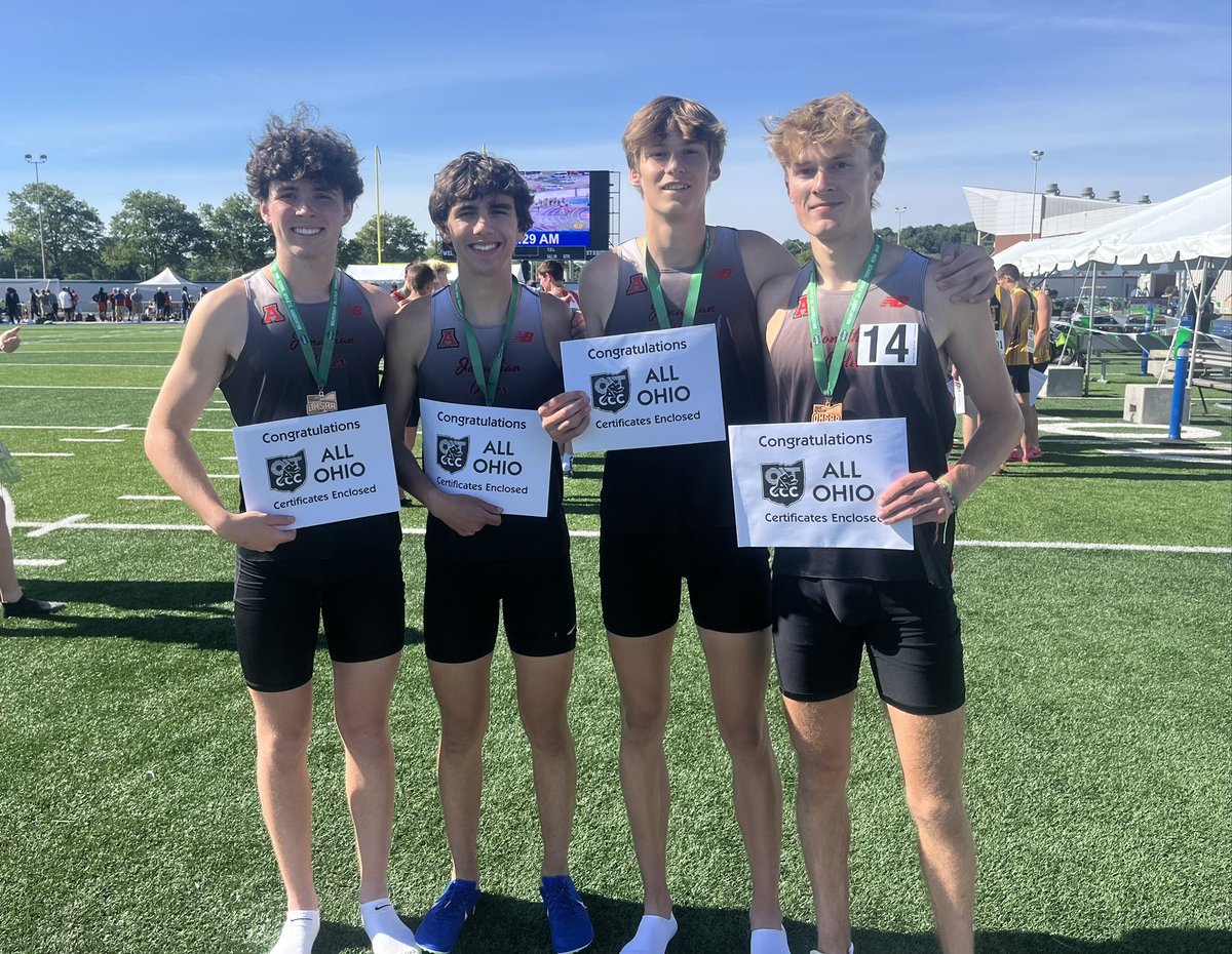 AlderAthletics's tweet photo. Boys Track &amp; Field @AlderTrack_XC finished their season today in the State Championship Meet posting 3 events on the State Podium with the 4x800m Team 4th, 4x400m Team 6th, and Goode in the 400m 4th.  What a day of excitement for Alder Track &amp; Field!  Congrats!  @AlderHS https://t.co/ZRnZUEP1ng