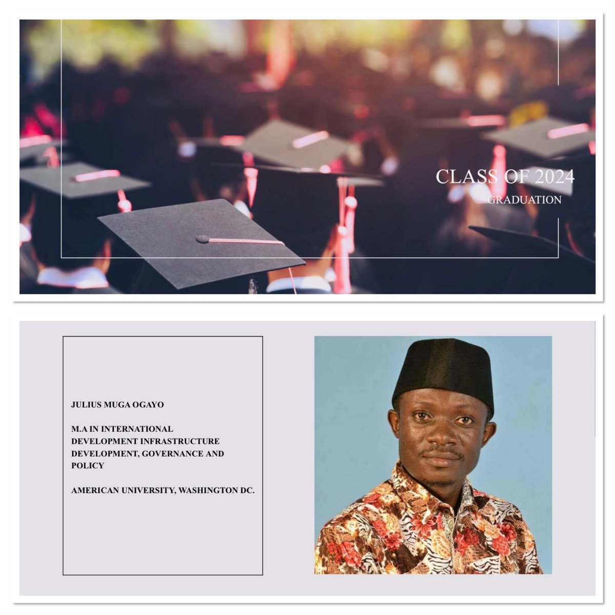 students_kenya's tweet photo. "Education is the passport to the future, for tomorrow belongs to those who prepare for it today." -Malcolm X 
 MR OGAYO , Congratulations on your Graduation! Your KESID Family celebrates  you!  @phylisjerono , @KenyaembassyDC , @roselinenjogu , @Bettymuganda17 , @machoguezekiel https://t.co/sY8gQu1rvs
