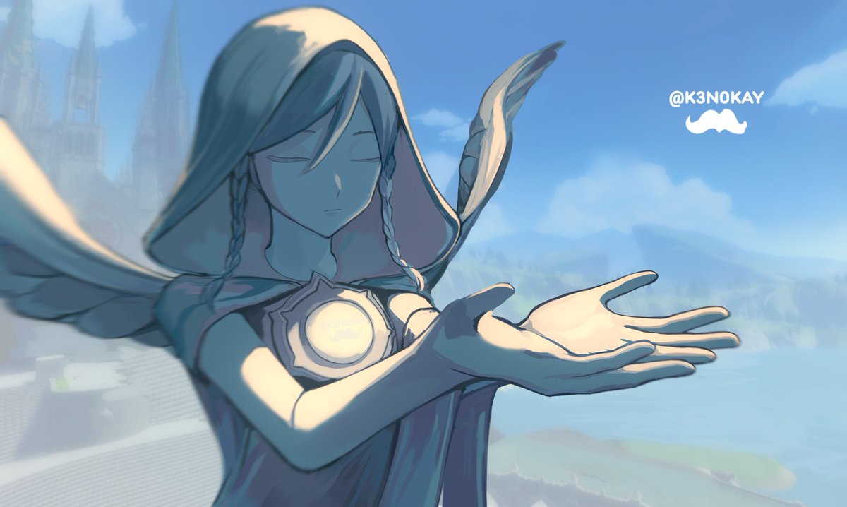 K3N0KAY's tweet image. バルバトス #バルバトス #Barbatos #ウェンティ #Venti #原神 #GenshinImpact