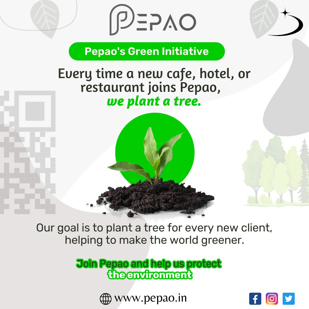 myPepao's tweet photo. Pepao's Green Initiative 🌳

Every time a new cafe, hotel, or restaurant joins Pepao, we plant a tree. Our goal is to plant a tree for every new client, helping to make the world greener. Join Pepao and help us protect the environment!

#pepao #digitalmenu #qrmenu #cafe #hotal https://t.co/0C2SPJ0ORY
