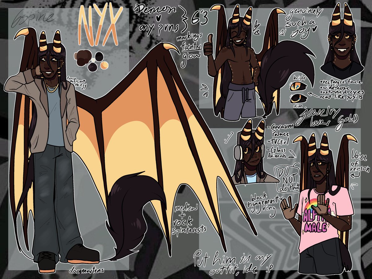 6spine's tweet photo. also nyx got a ref sheet for art fight
ILY NYX 🗣️🗣️ https://t.co/i3ofbS7vwU