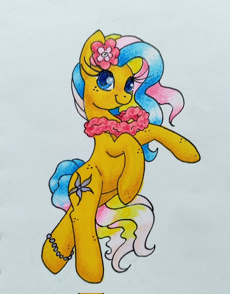 NATG 1. Pony standing

Moki Sunbright, from mlp Tales!! 🌴🌴