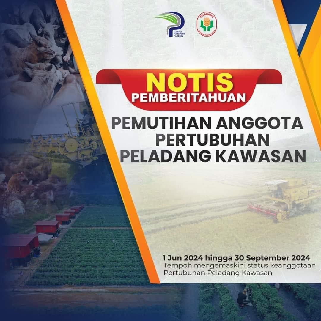 ppkpserai's tweet photo. Assalamualaikum wbt &amp; salam sejahtera.
Untuk makluman dan hebahan kepada waris-waris atau semua ahli PERTUBUHAN PELADANG KAWASAN PADANG SERAI, KEDAH

𝗡𝗢𝗧𝗜𝗦 𝗣𝗘𝗠𝗕𝗘𝗥𝗜𝗧𝗔𝗛𝗨𝗔𝗡‼️
𝐏𝐄𝐌𝐔𝐓𝐈𝐇𝐀𝐍 𝐀𝐍𝐆𝐆𝐎𝐓𝐀 (𝐀𝐇𝐋𝐈) 𝐏𝐏𝐊. https://t.co/YO74Hkz6C0