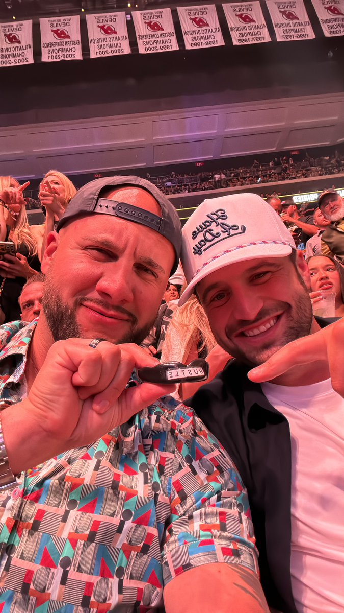 BeardownCuz's tweet photo. Proud owners of Kevin Holland’s mouthpiece. God Bless. #UFC302 @RobbyBerger https://t.co/yCCoELwxns