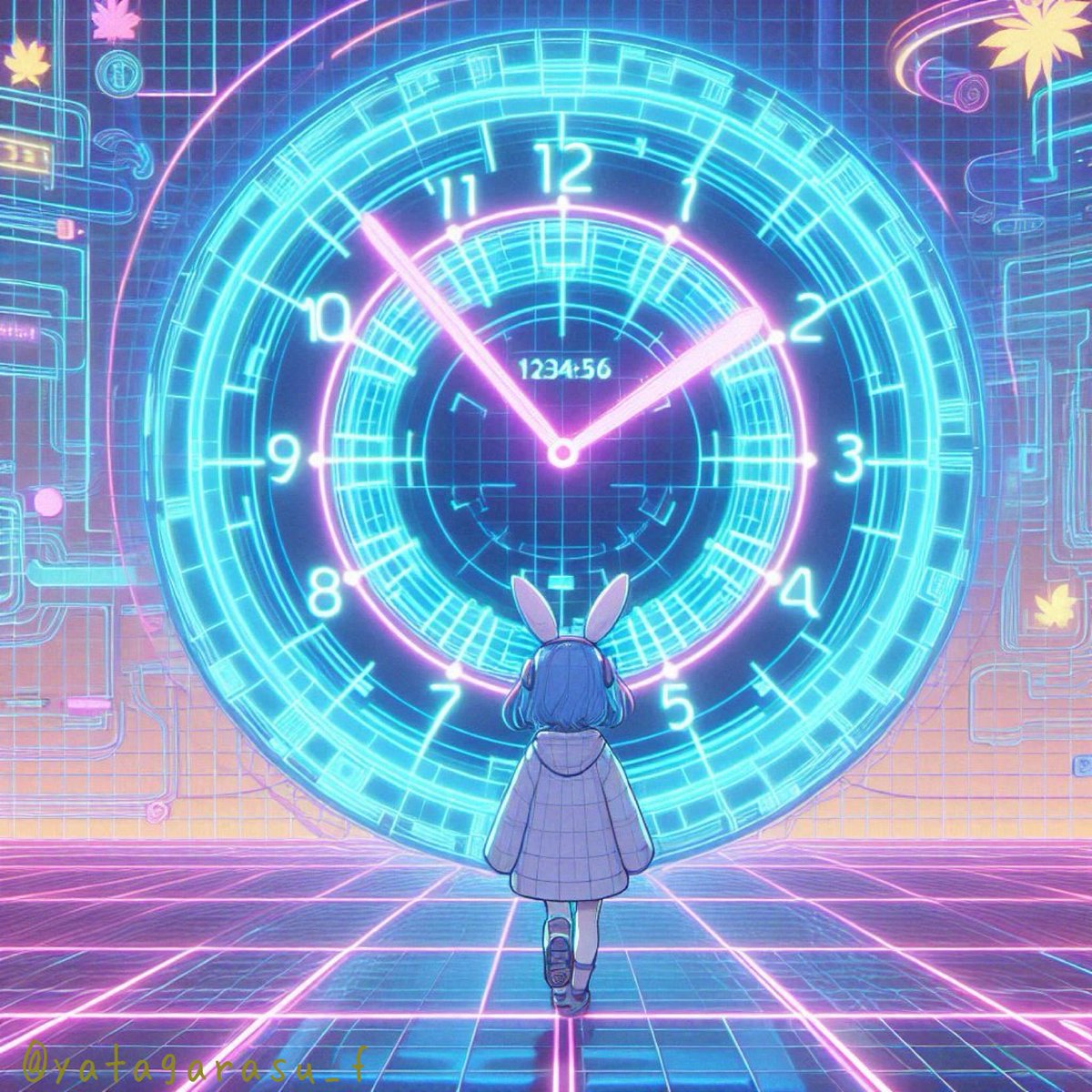 yatagarasu_f's tweet photo. #AIイラスト好きさんと繋がりたい
#Artworkwithclock
コミュニティ企画「時計が入ったイラスト」
~アノ頃ノ私ヲ探シテ~ https://t.co/Zvoqy2R9Lq