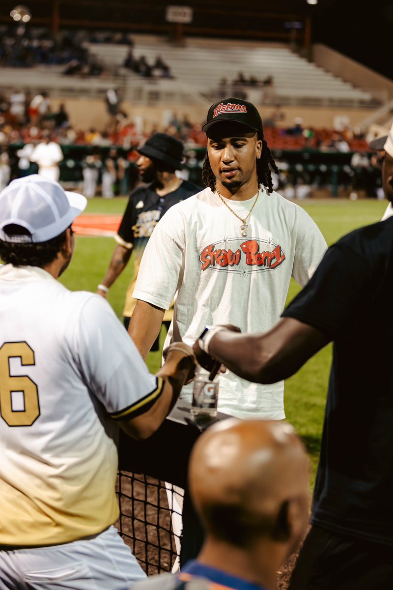 MBPTakeover's tweet photo. When the Quarterback for the @HoustonTexans @CJ7STROUD @NFL Rookie of the Year pull up at the 4️⃣th Annual Minority Baseball Prospects HBCU All-Star Game in Houston https://t.co/1RoeuO1VFS