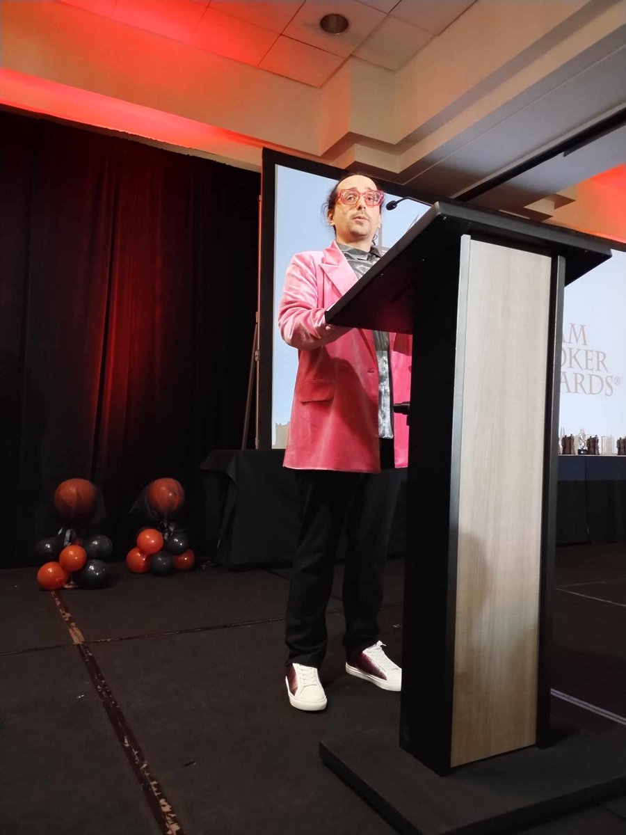 Keynote Speaker Maxwell Ian Gold at the Bram Stoker Awards® Ceremony at  the premiere event of StokerCon®The Stoker Awards Ceremony

Watch it live on YouTube here: youtube.com/live/GAU4i0Rsn…