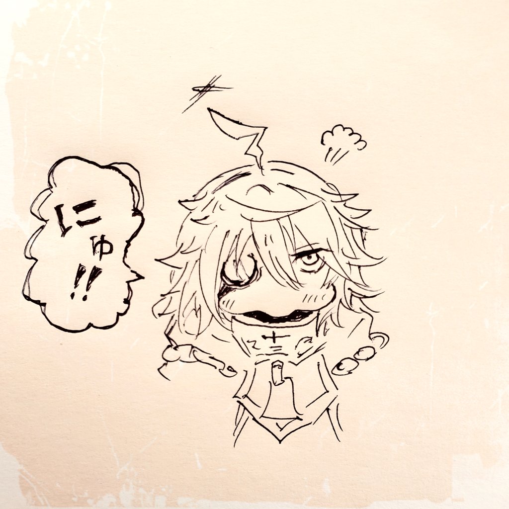 会社で隠れて描いたニューちゃん 