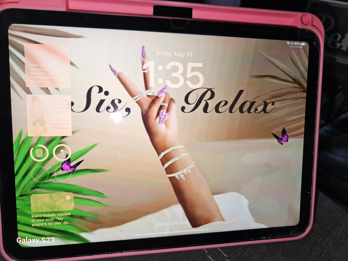 Embracelyfe07's tweet image. I did my lock screen widget #ipad10 #lockscreenwidget ##blackgirlmagic